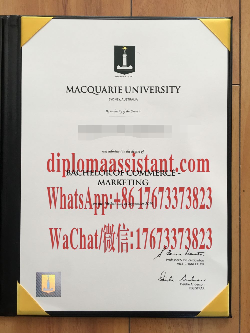 哪里可以购买麦考瑞大学文凭毕业证成绩单